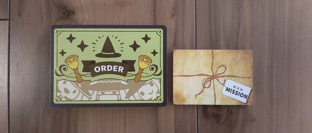 仕入れミッションカードはハーフサイズ